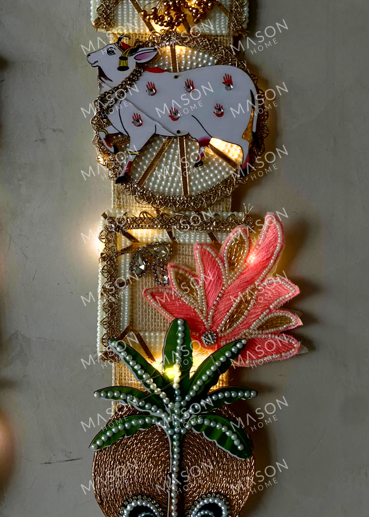 Festive Lotus Grace Shubh Labh - Set of 2