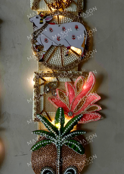 Festive Lotus Grace Shubh Labh - Set of 2