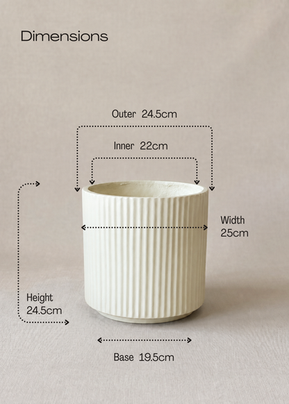 Linear Planters - White