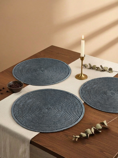 Noir Spiral Placemat Dark Grey - Set of 6