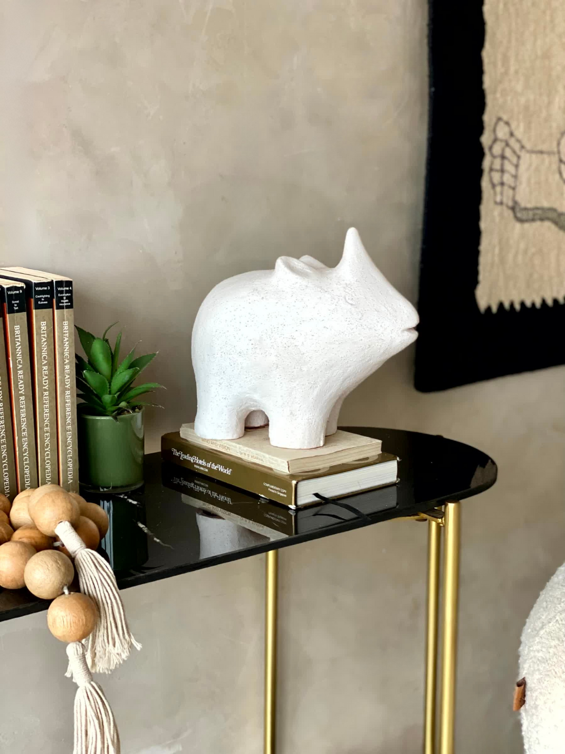 Terracotta Rhino  Sculpture