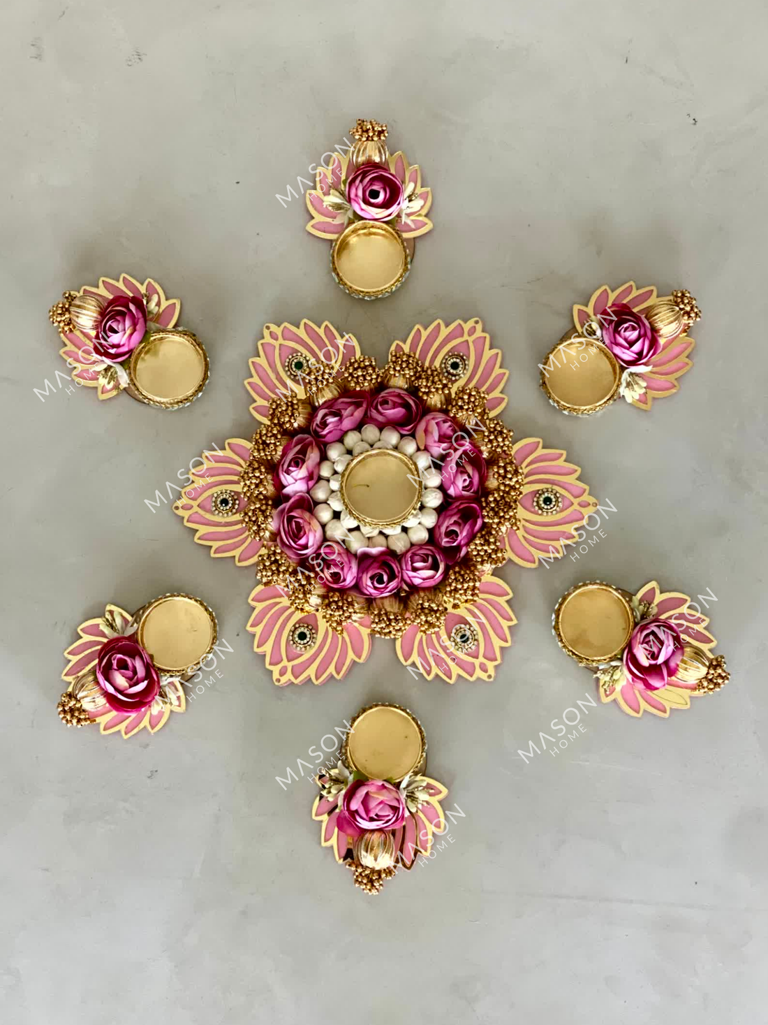Festive Lotus Bloom Rangoli