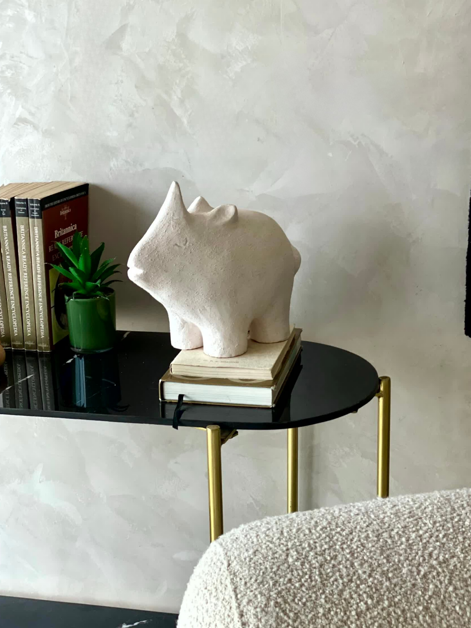 Terracotta Rhino  Sculpture