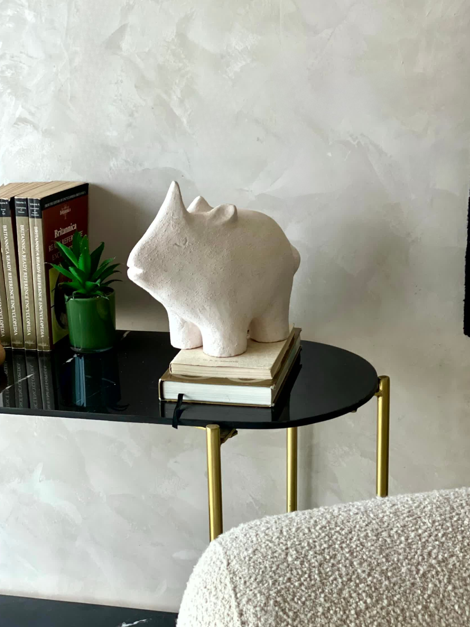 Terracotta Rhino  Sculpture