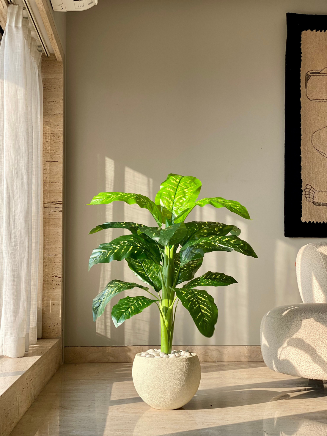 Artificial Golden Pothos Plant - 4 Feet