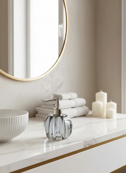 Murky Crystal Bathroom Dispenser - Black