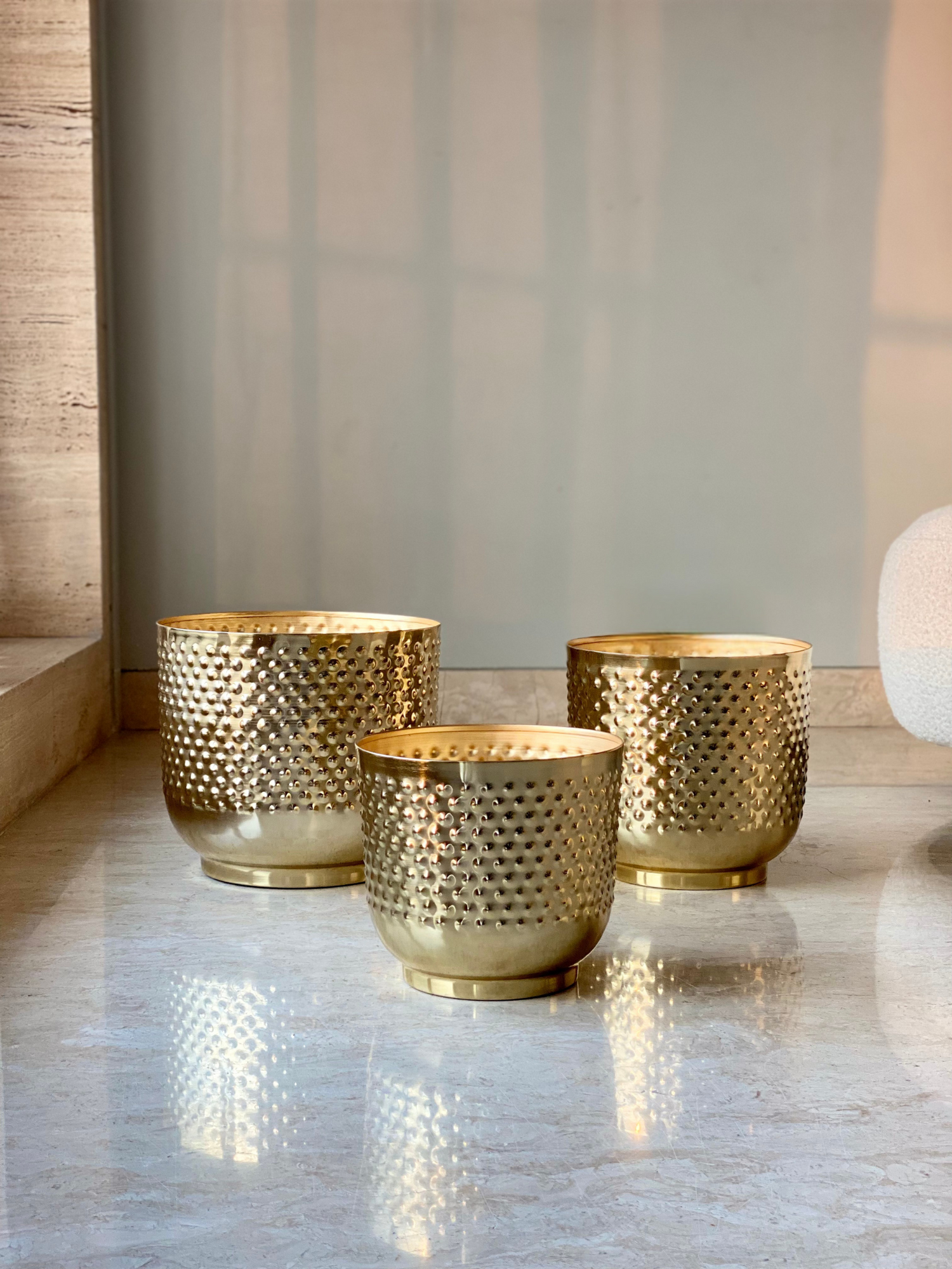 Polka Gold Planters