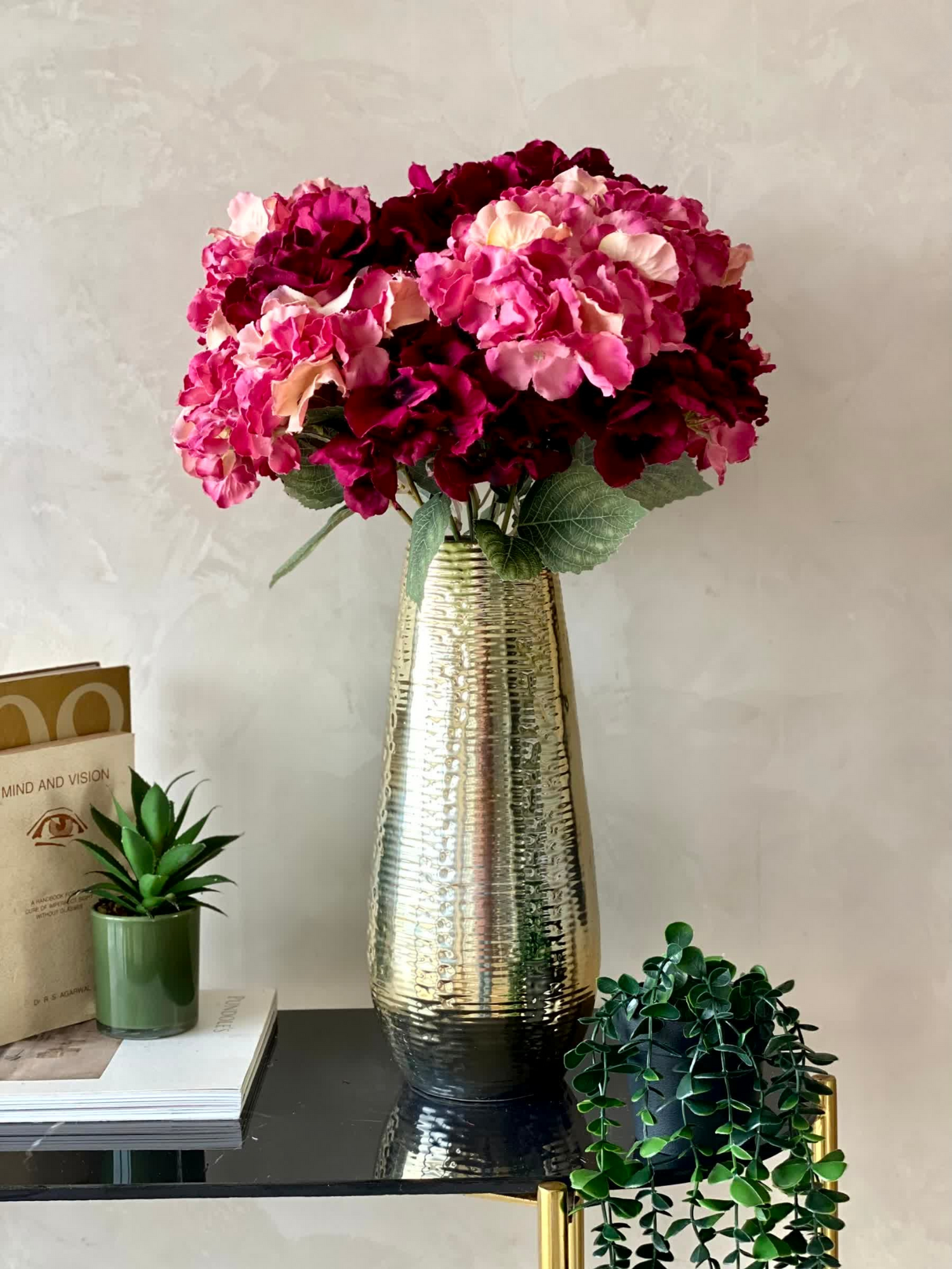 Artificial Mixed Hydrangea Flower (Set of 2)