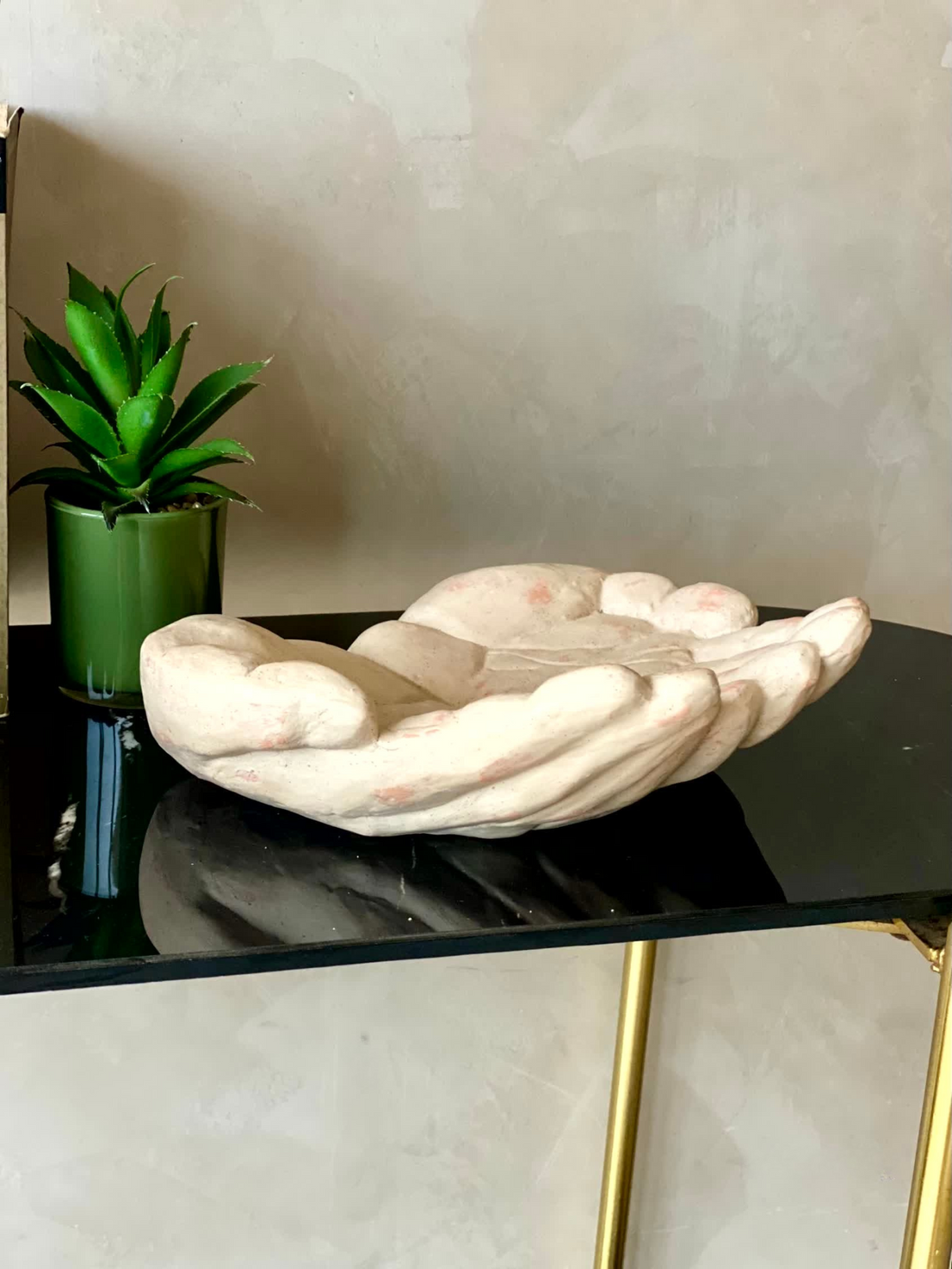 Terracotta Palm Sculpture