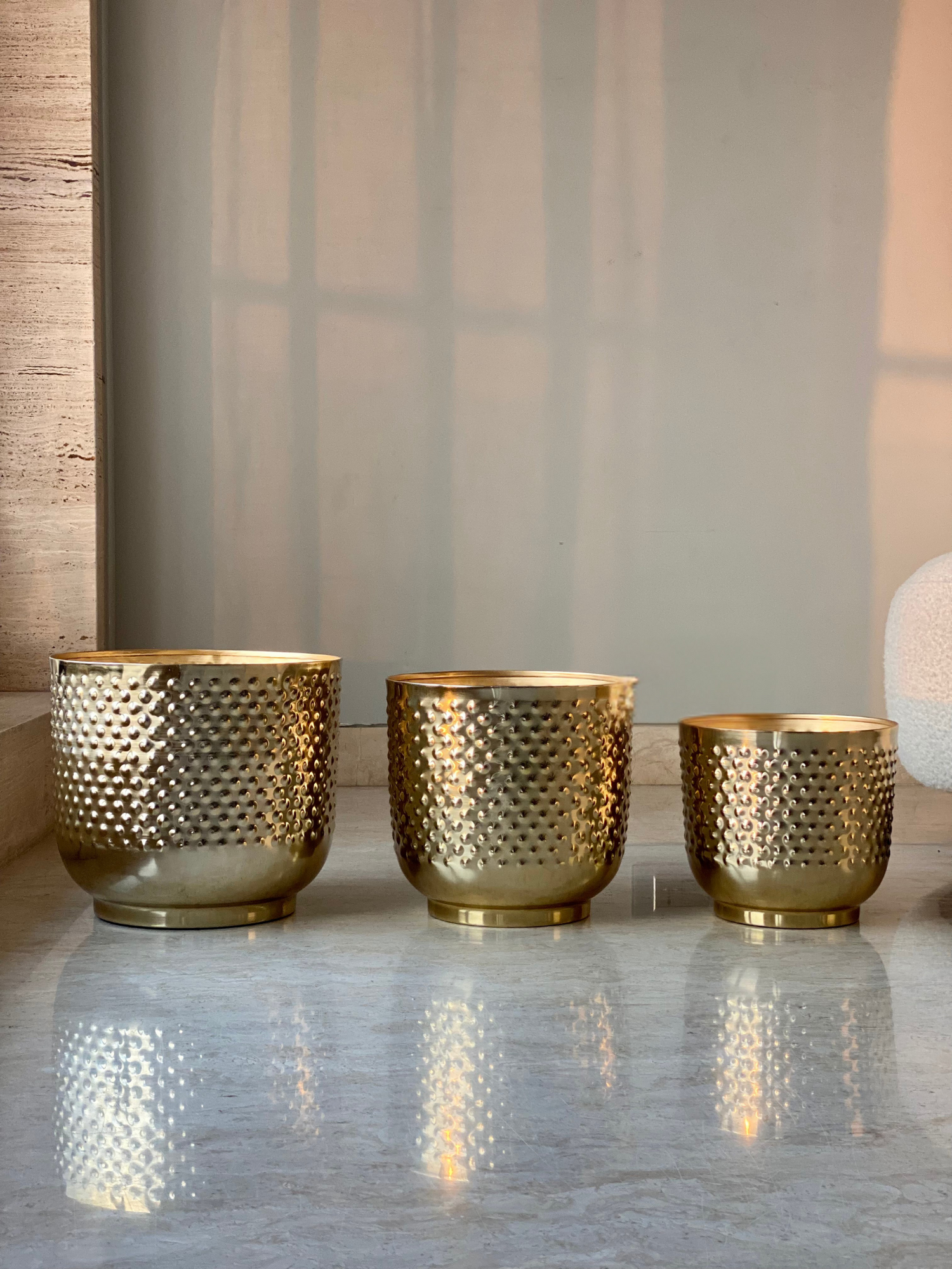 Polka Gold Planters