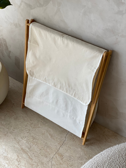 Ermina Luxe Foldable Laundry Basket - White