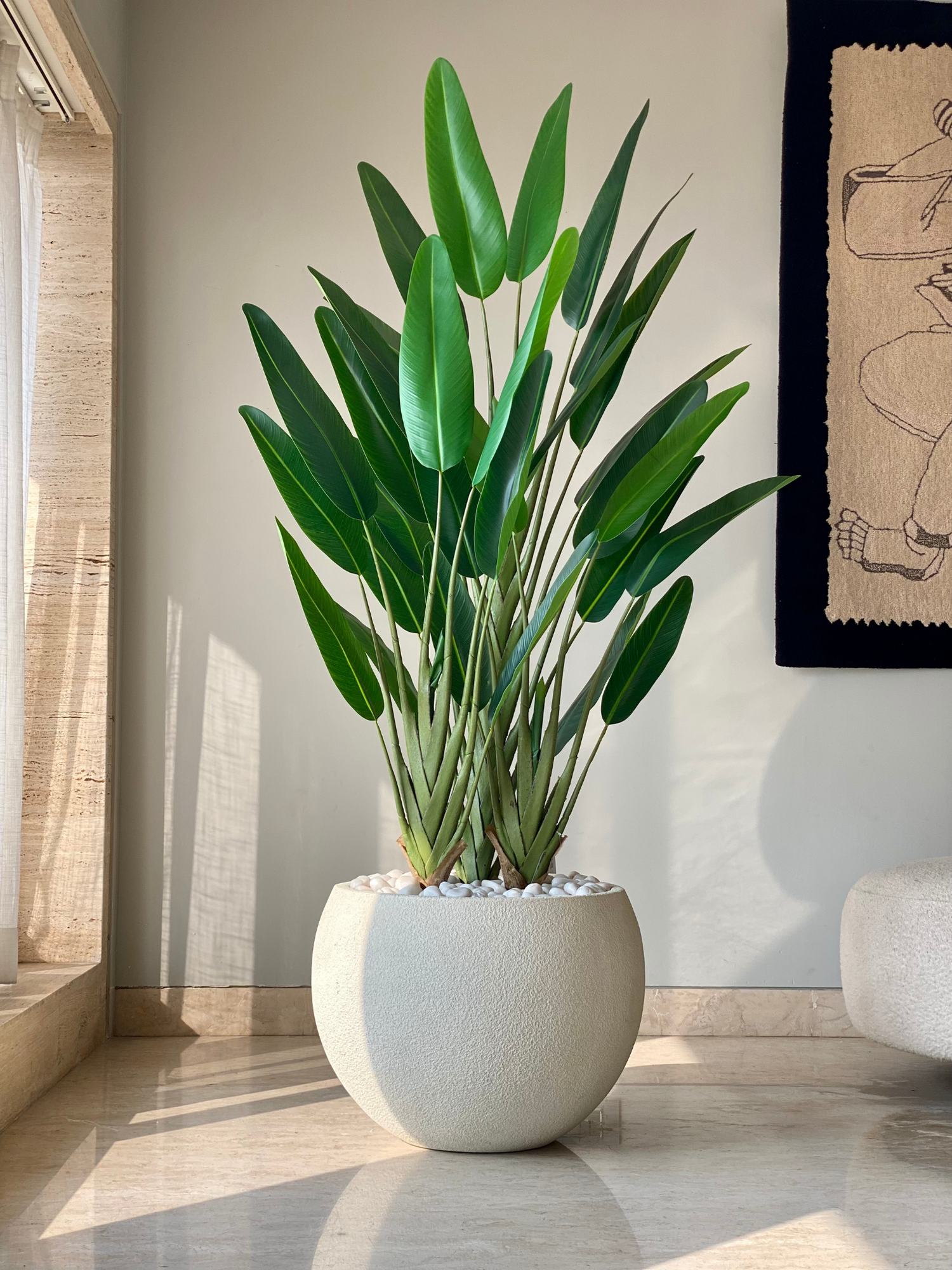 Artificial Slim Travellers Palm Plant - 5.5 Feet