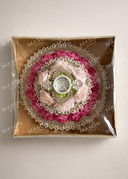 Festive Royal Blossom I Artifical Rangoli