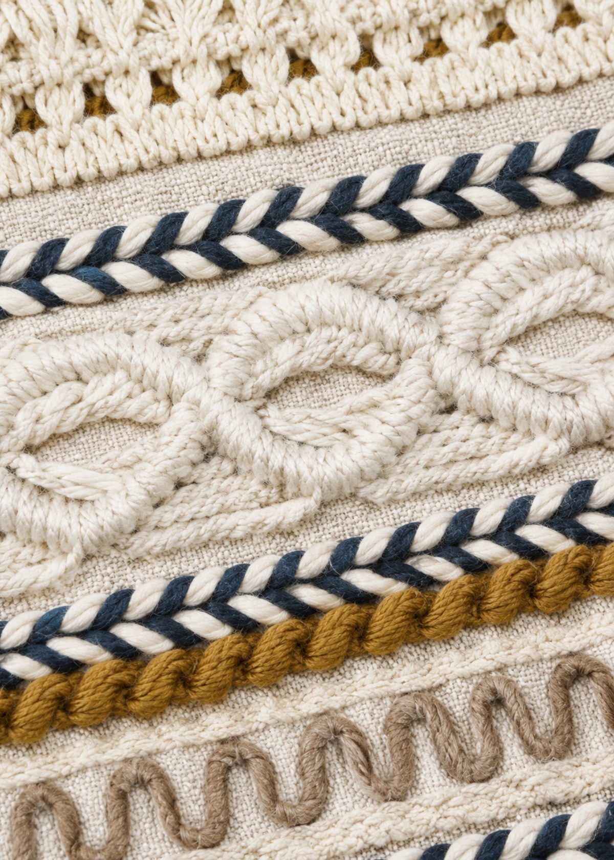 Lattice Ivory Cushion Cover