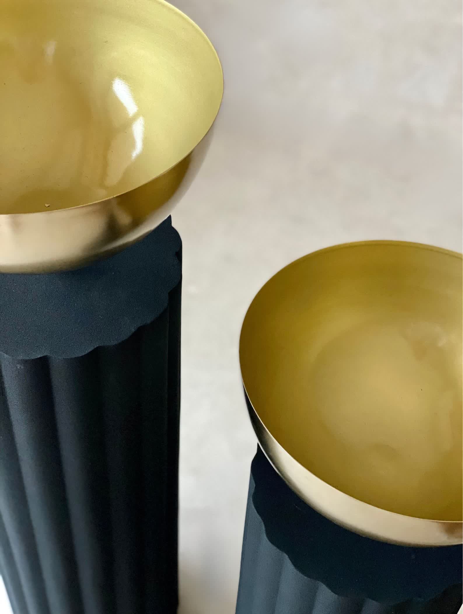 Sabi Fluted Planters - Black