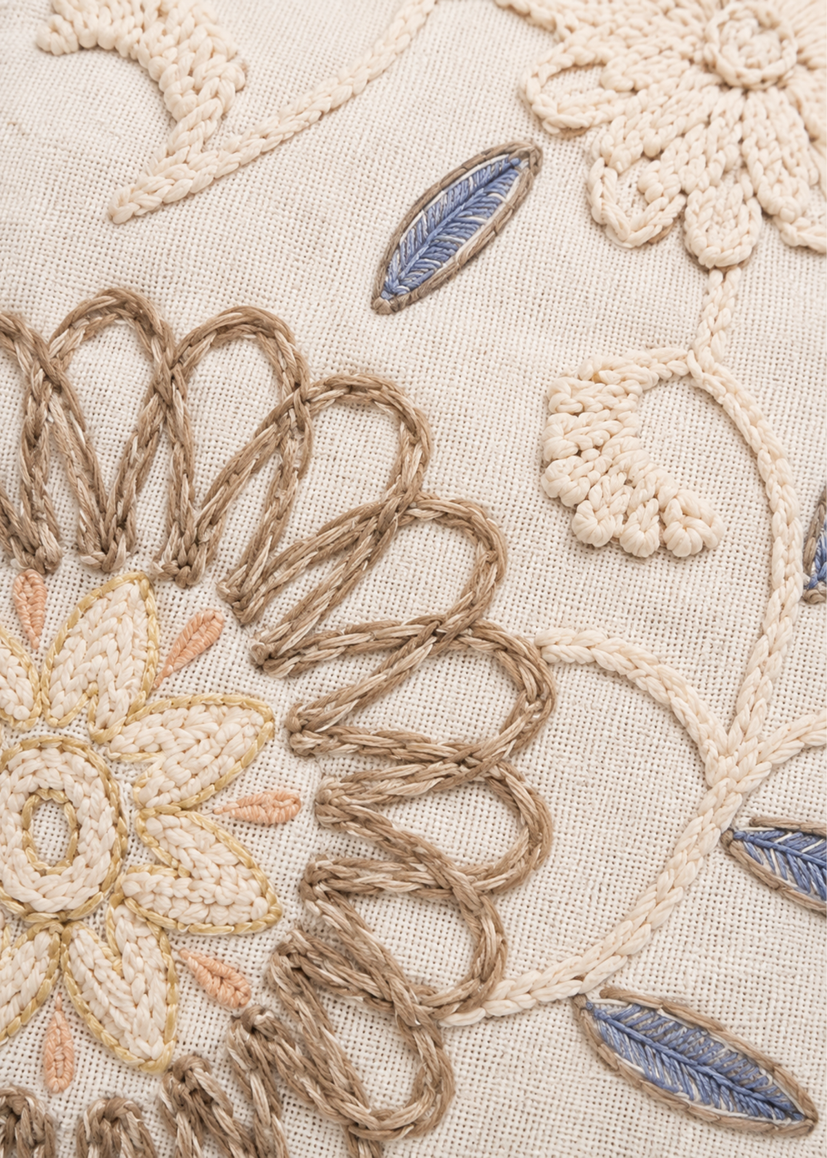 Flora Ivory Cushion Cover