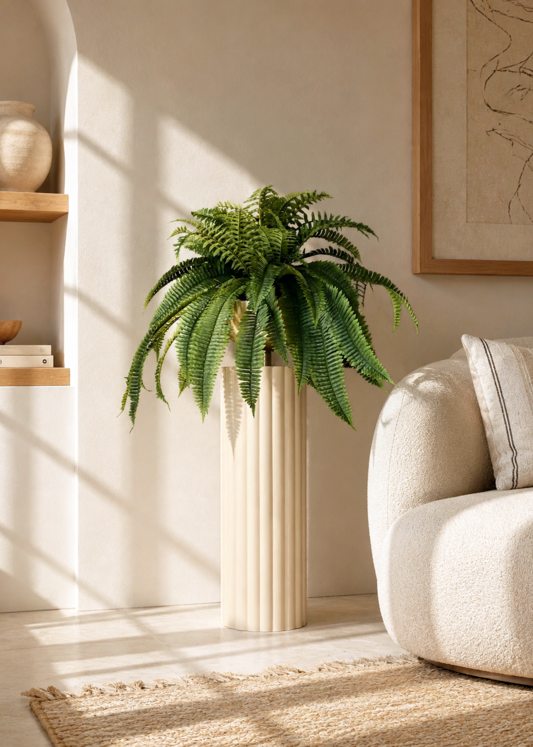 Artificial Grove Fern Plant - 2.5 Feet