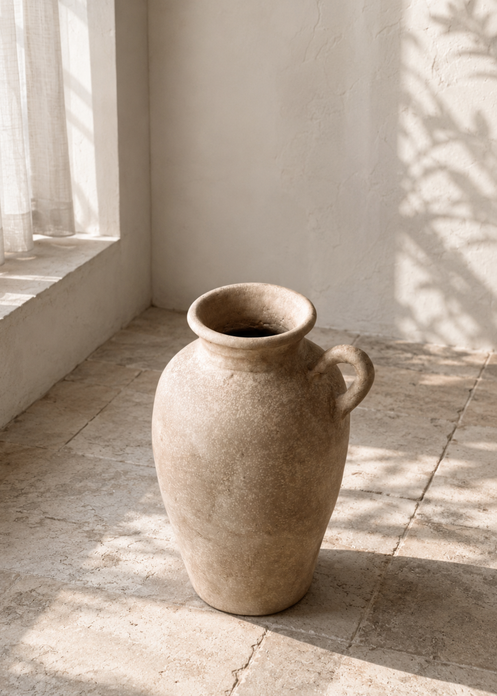 Limewash Terracotta Vase