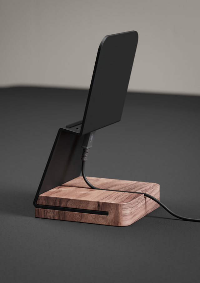Hands-On Mobile Stand (Walnut)