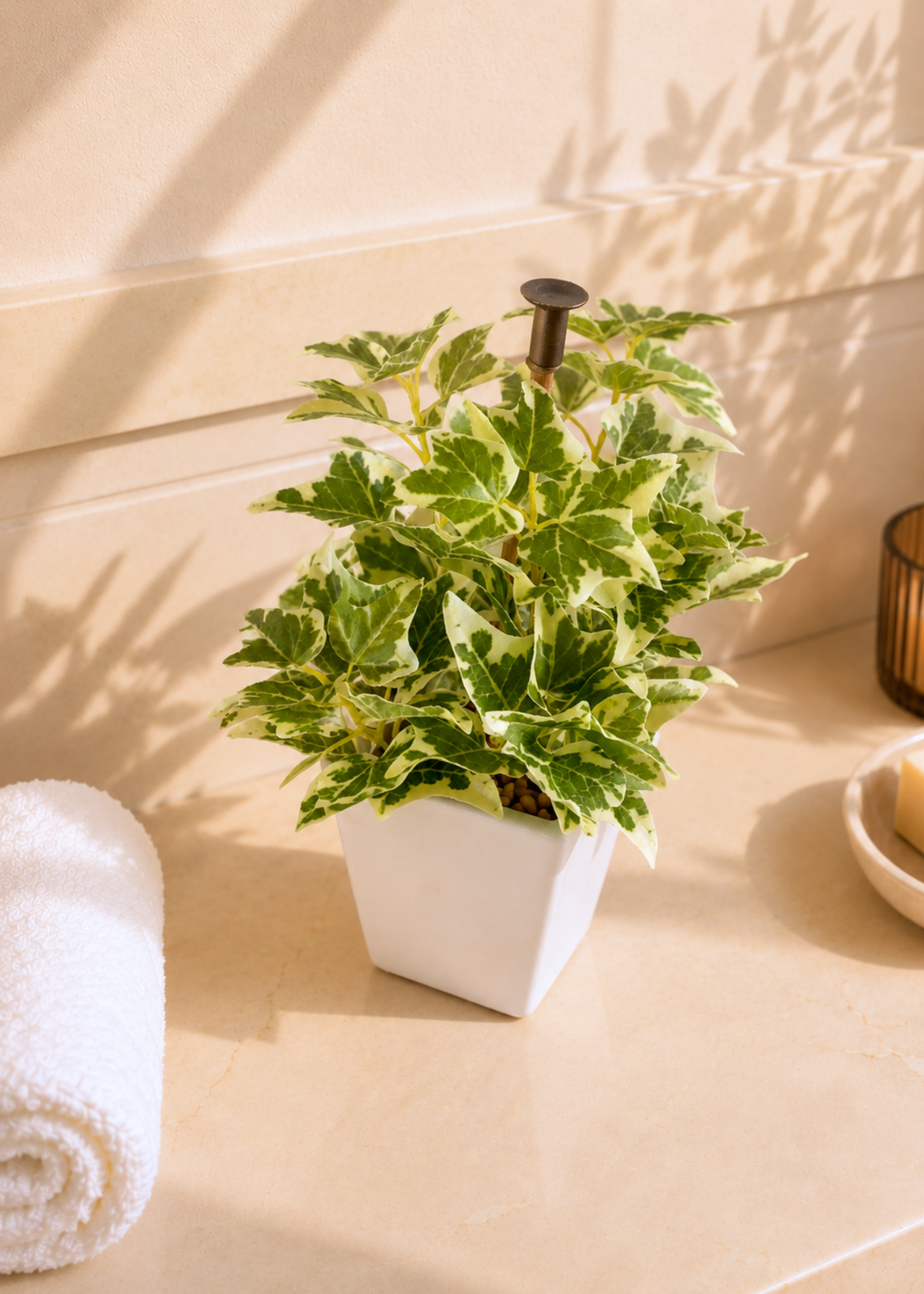 Artificial Variegated Ivy Plant