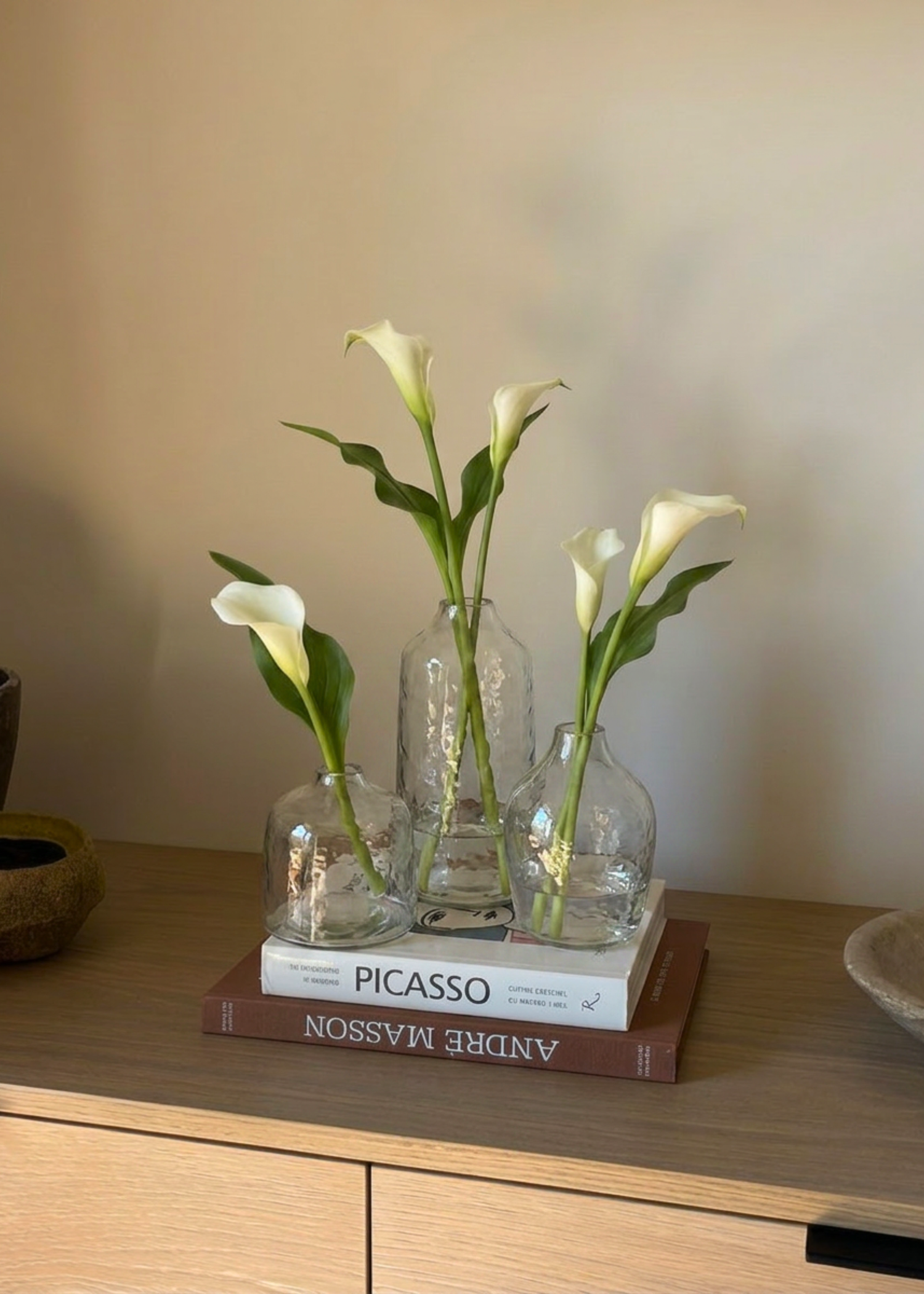 Elma Glass Vase - Transparent (Set of 3)