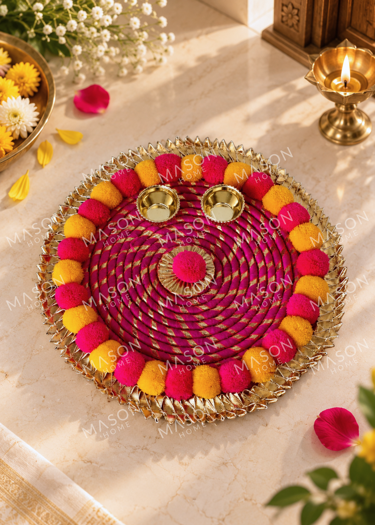Utsav Bloom Pooja Thali