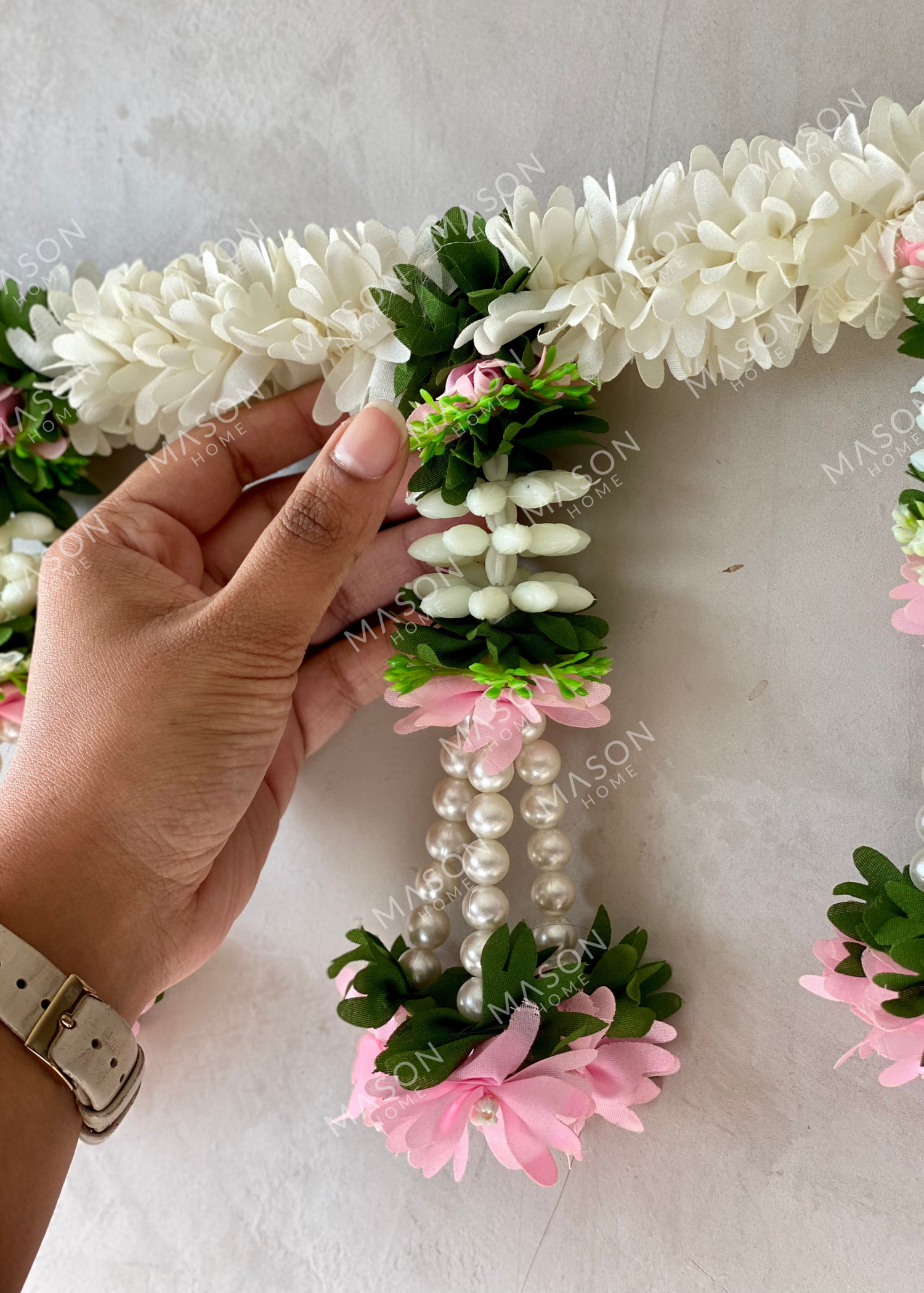 Festive Blush Mogra Toran