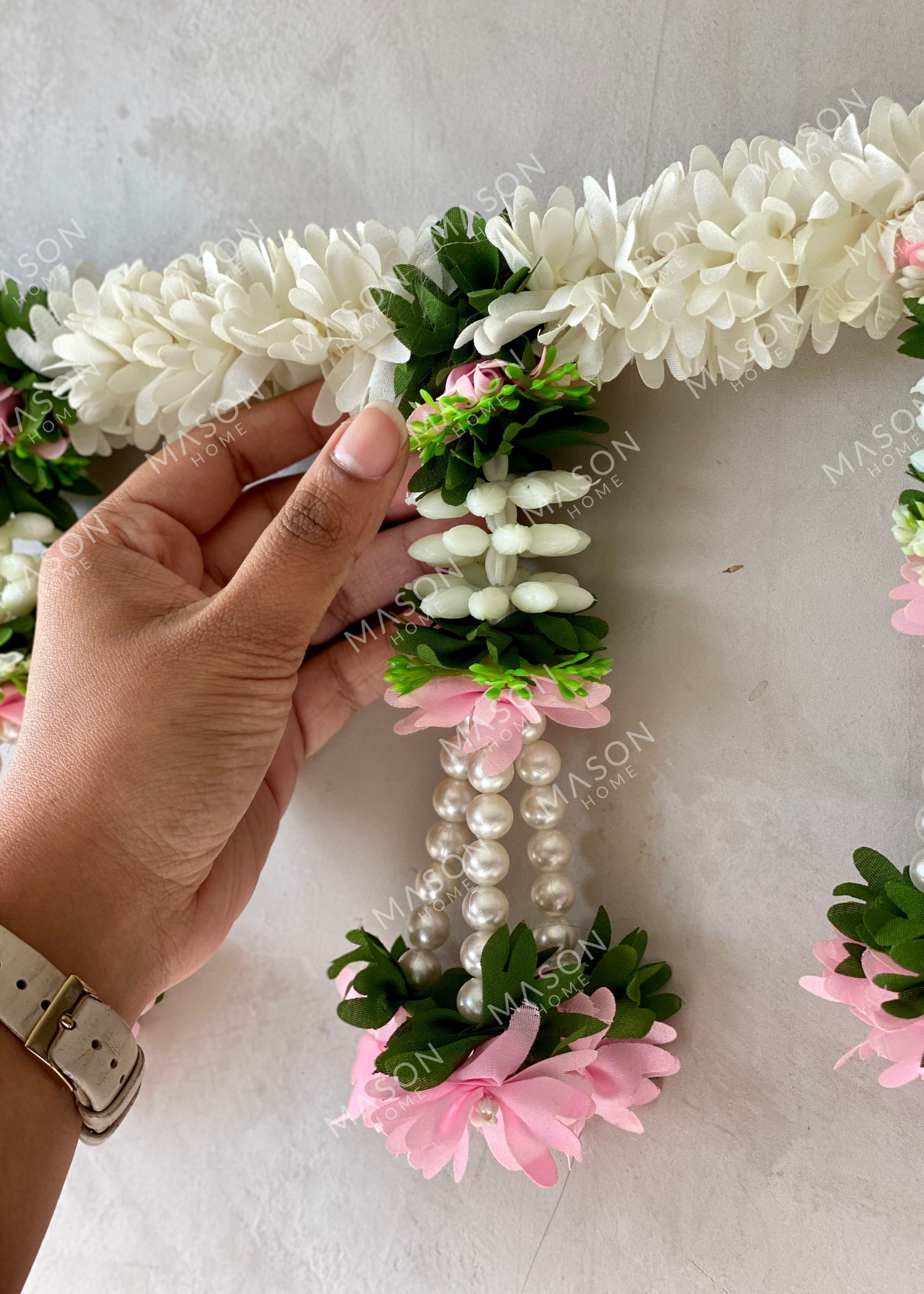 Festive Blush Mogra Toran