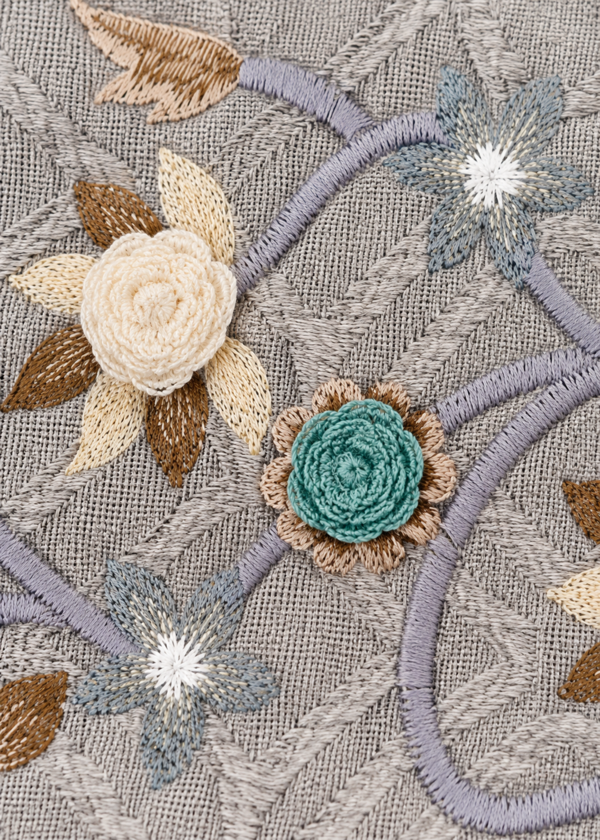 Slate Bloom Cushion Cover