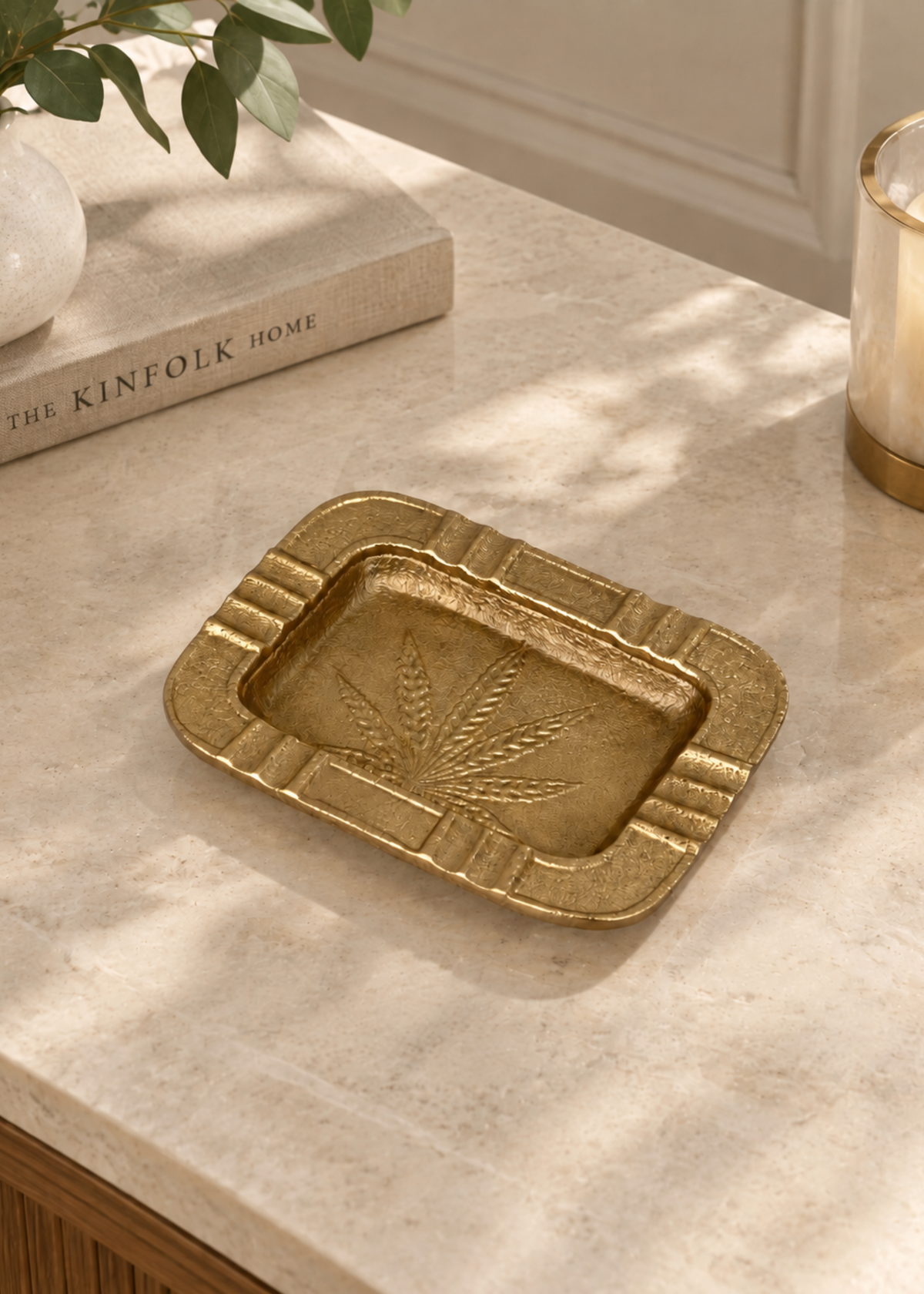 Astor Gold Leaf Ashtray