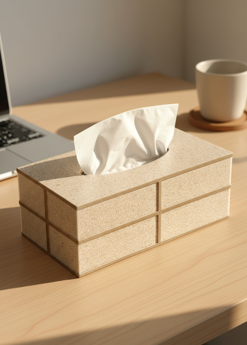 Axia Tissue Box - Beige