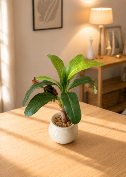 Artificial Tropical Banana Bonsai Plant