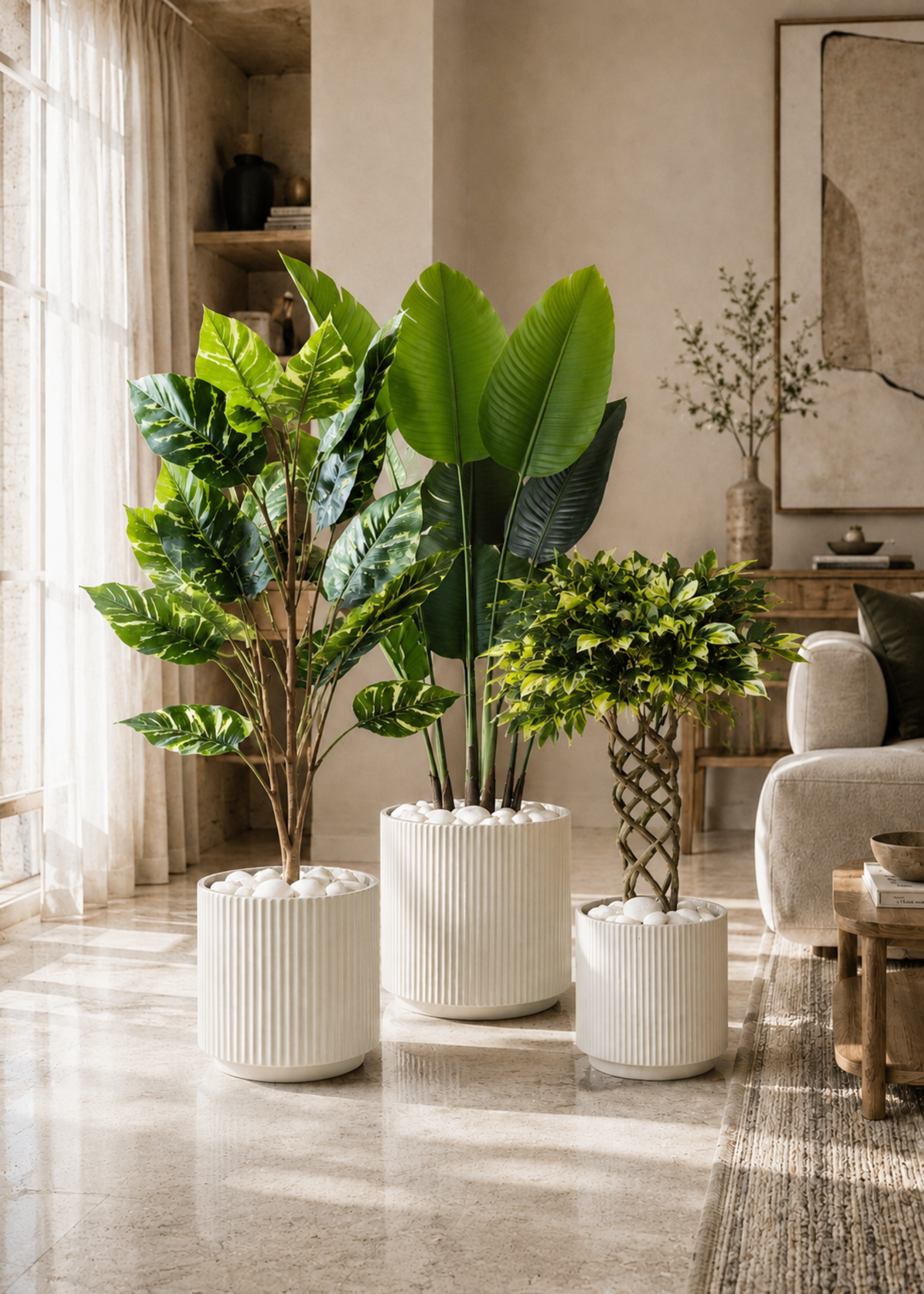 Linear Planters - White