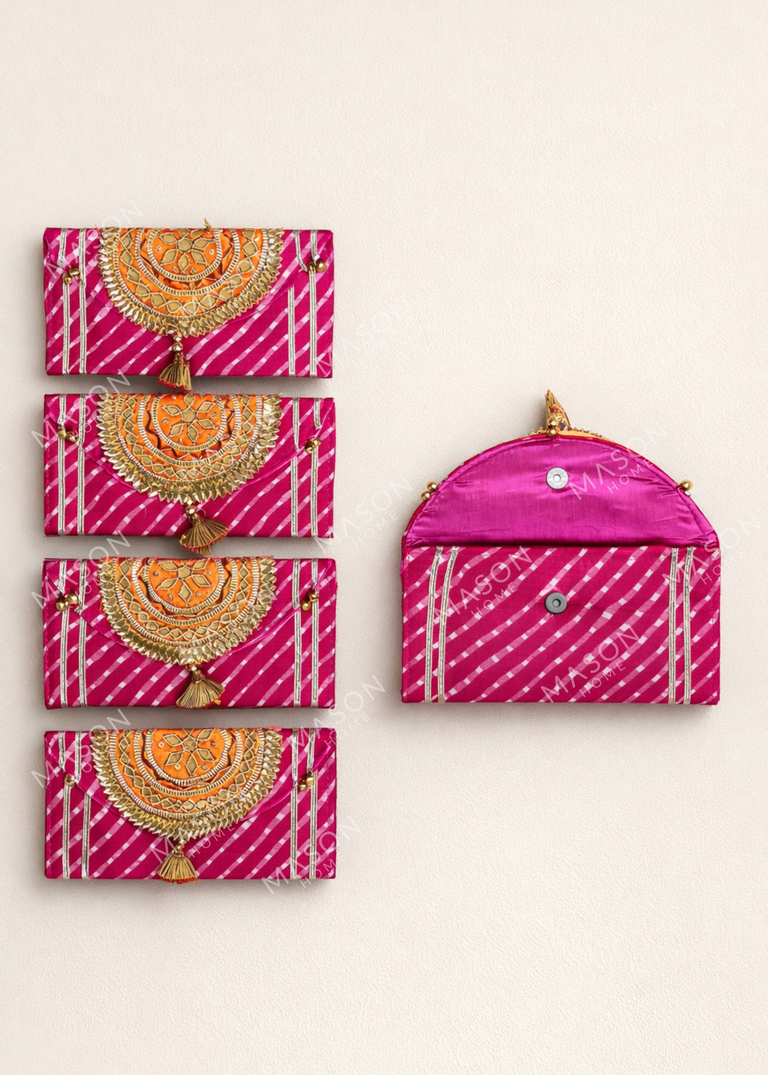 Festive Zari Envelope PO - Set of 5