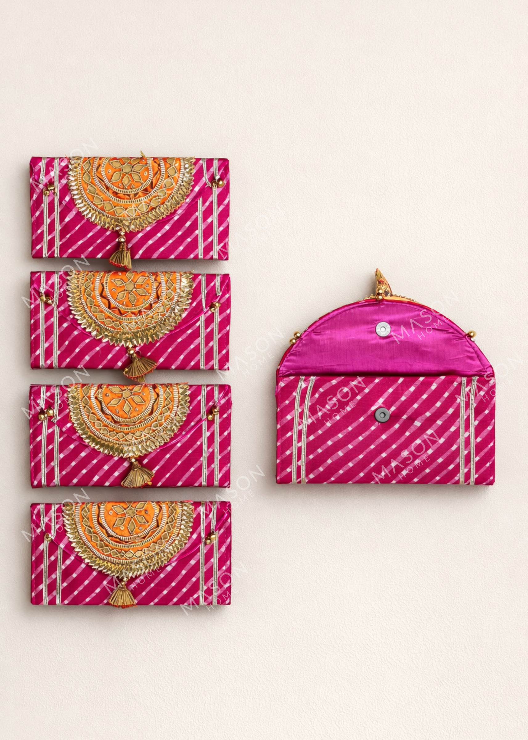 Festive Zari Envelope PO - Set of 5