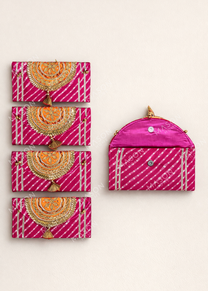 Festive Zari Envelope PO - Set of 5