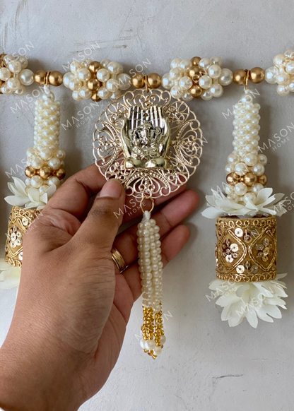 Festive Ganpati Gold Toran