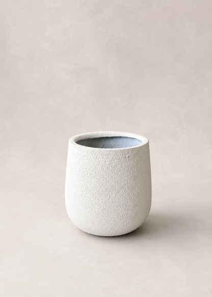 Noa Round Planters - White