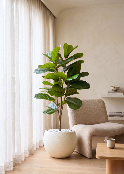Artificial Lush Fiddle Plant - 4.5 Feet