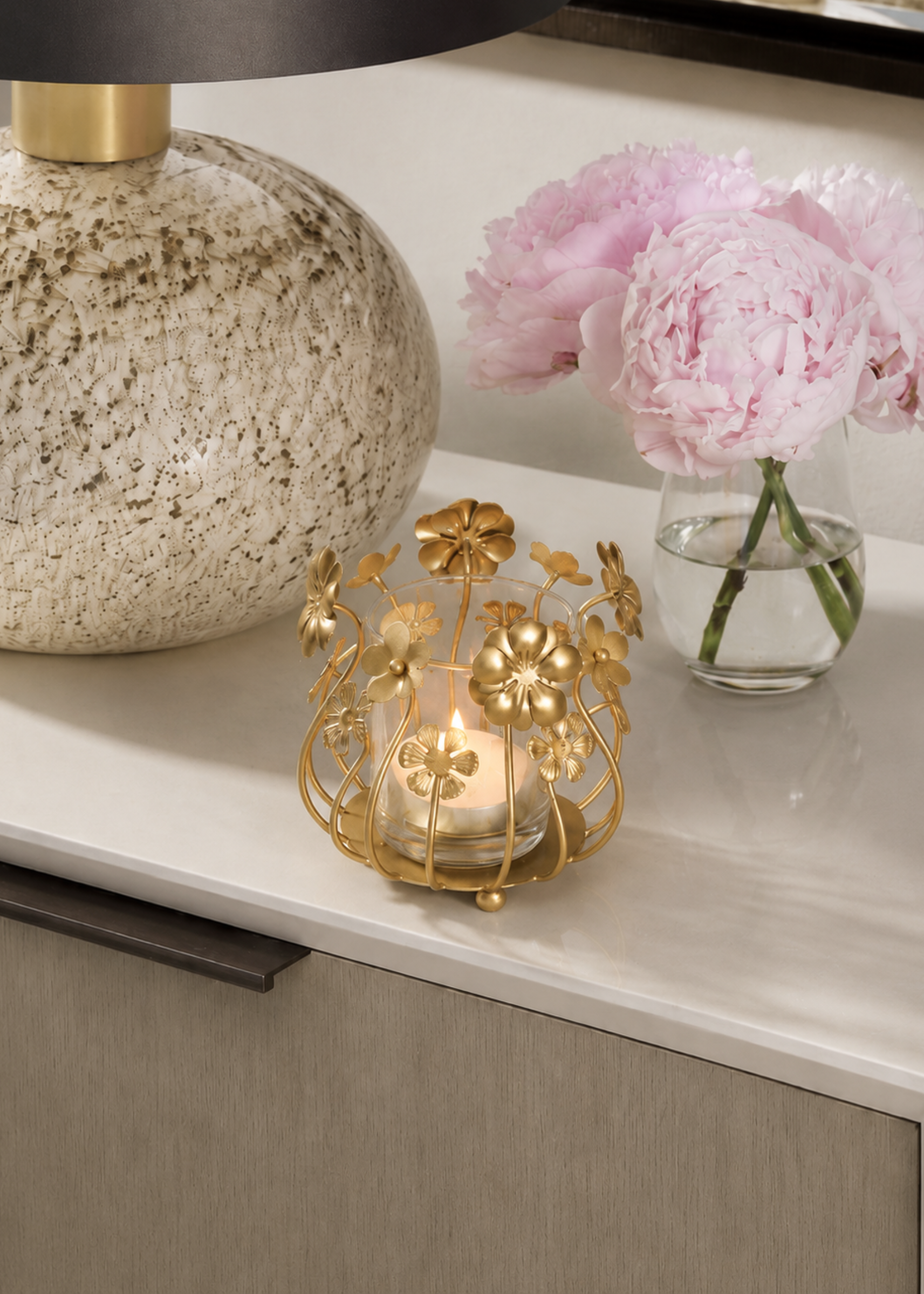 Floral Votive (Single Piece)