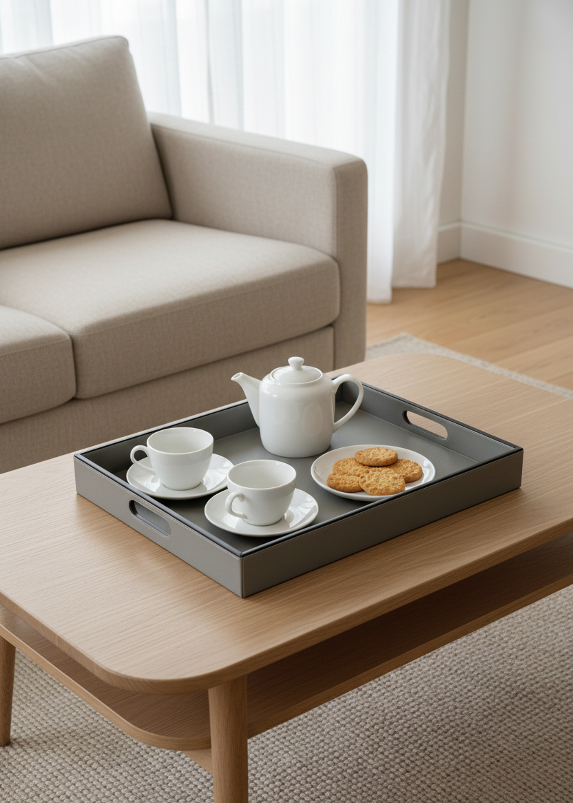 Naples Serving Tray - Grey