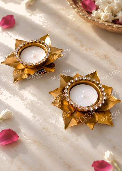 Festive Swarnika Diya – Set of 2