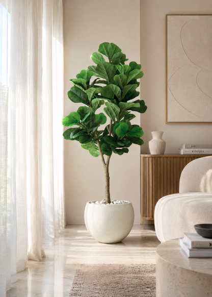 Artificial Decadent Fiddle Plant - 5 Feet