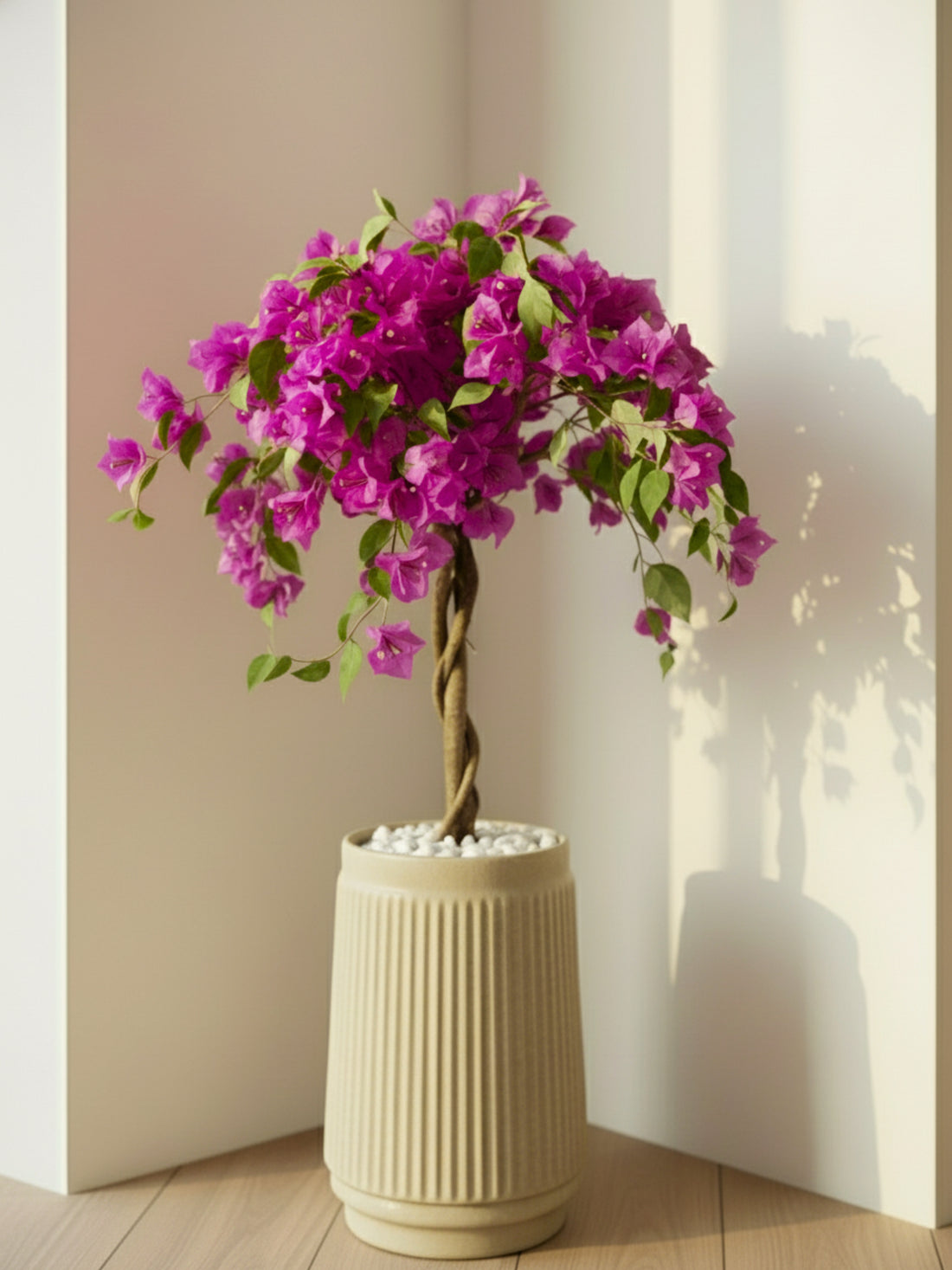 Artificial Purple Bougainvillea Plant - 3 Feet