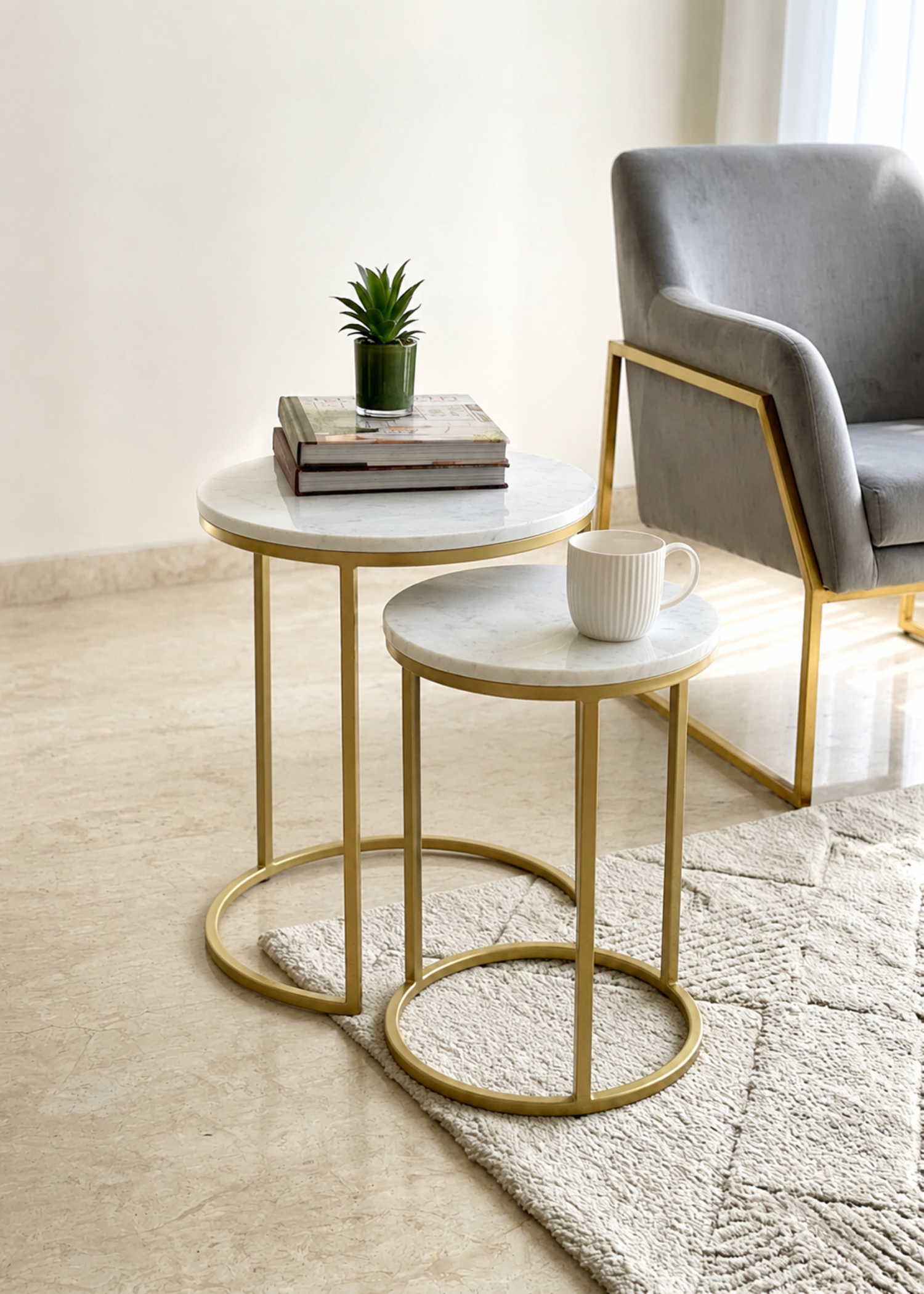 Oxford Marble Side Table (Set of 2)