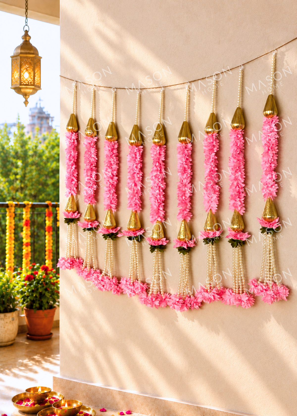 Festive Blush Royale Ladi Pink - Set of 10
