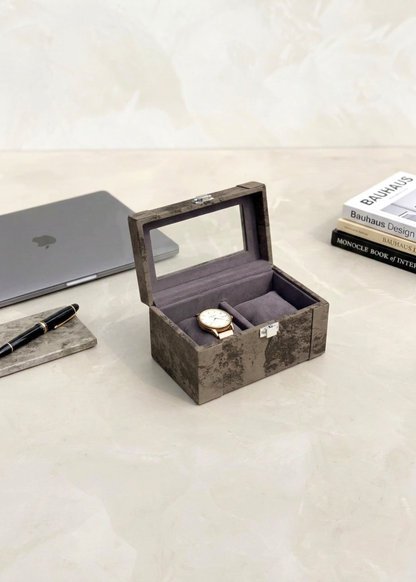 Indo Mocha Watch Box - 2 Slots