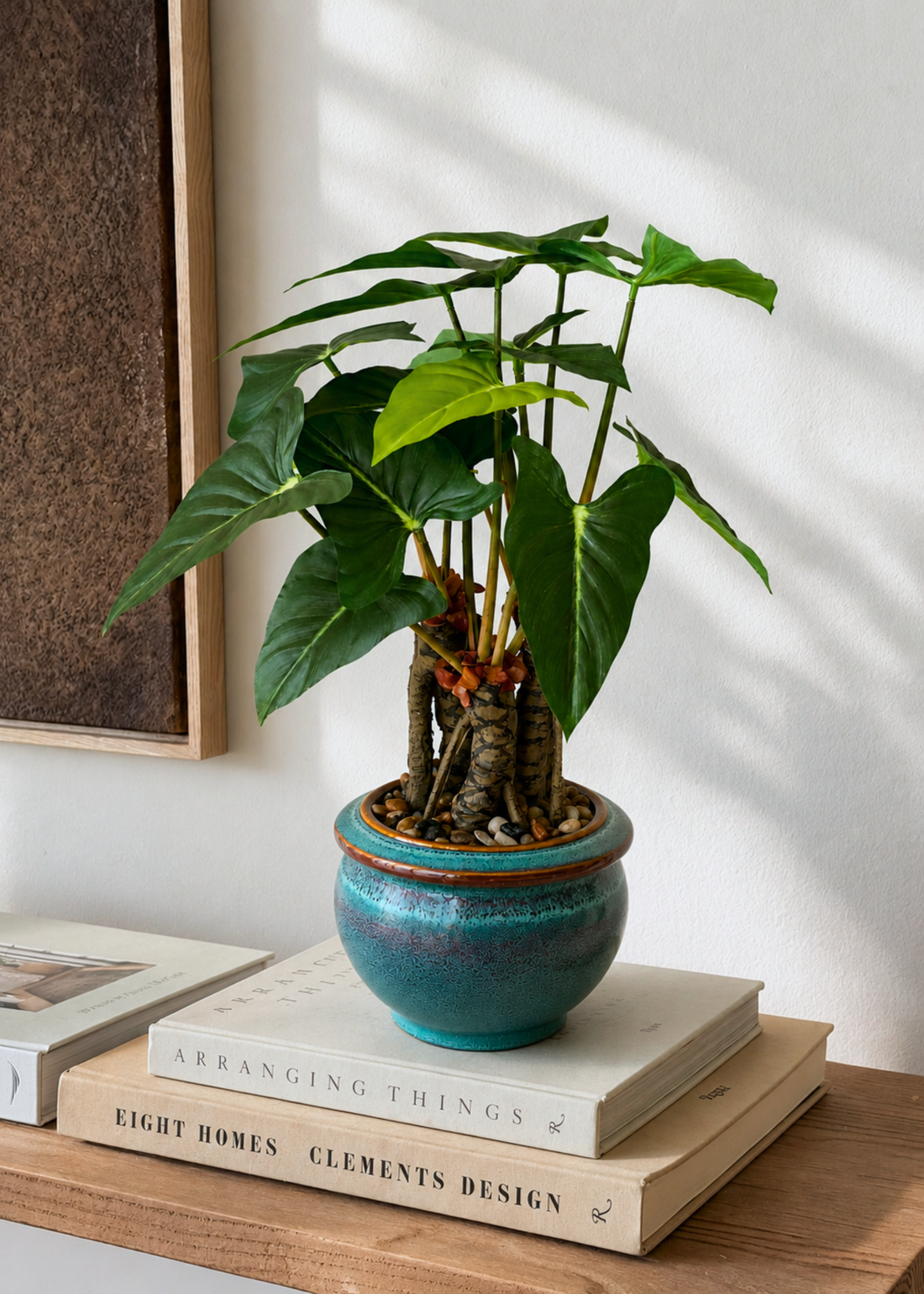 Artificial Tropical Alocasia Plant – 1.5 Feet