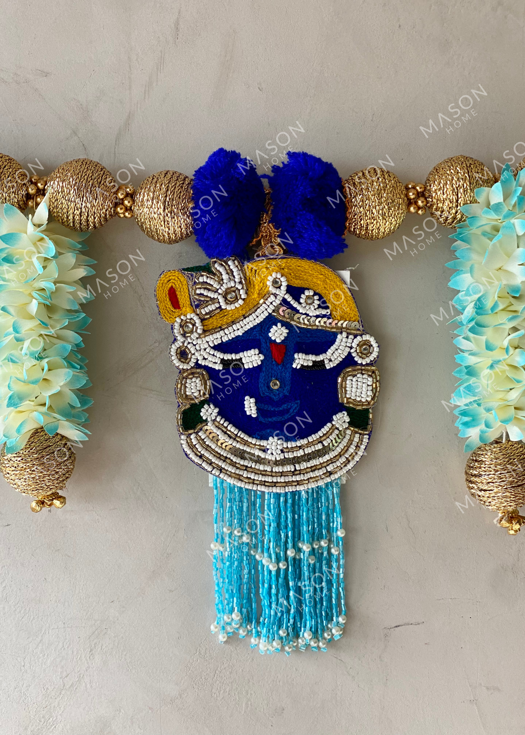 Festive Nathdwara Blue Toran