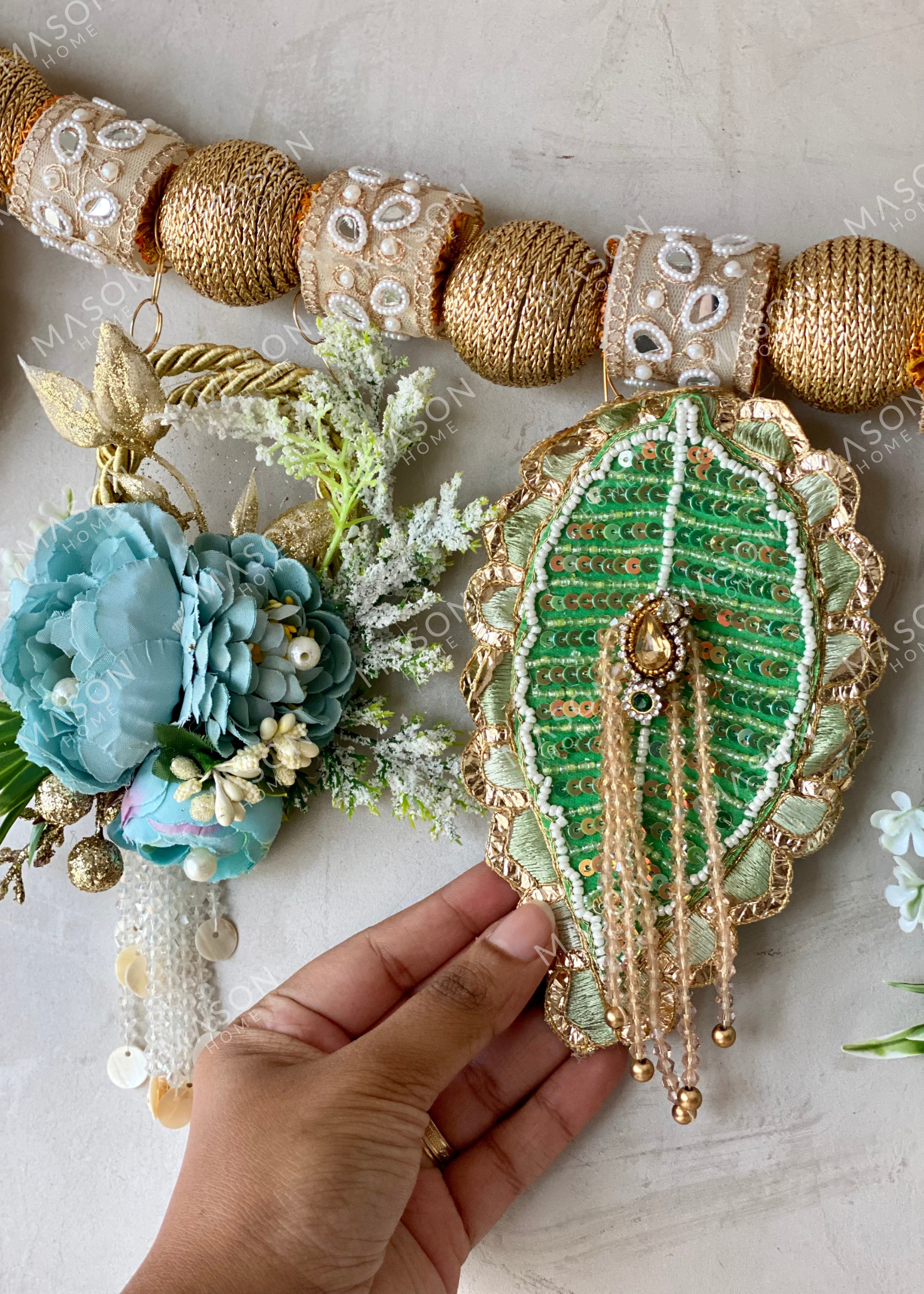 Festive Bluebell Leaf Toran